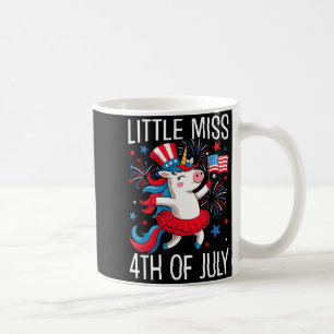 Mug Petite Miss USA Drapeau Feu d'Artifice Licorne Pat