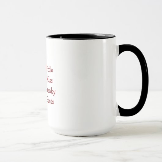 Mug Petite Mlle Cranky Pants : Fille boudante : Art en (Droite)