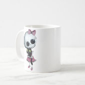 Mug Petite Mlle Death - beauté de Halloween (Devant gauche)