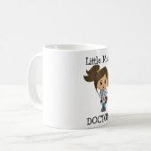Mug Petite Mlle le docteur - brune mignonne (Devant gauche)
