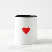 Mug Petite muqueuse à coeur rouge (Centre)