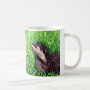 Mug Petite peinture de loutre de rivière