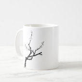Mug Petite perruque en fleurs de prune (Devant gauche)