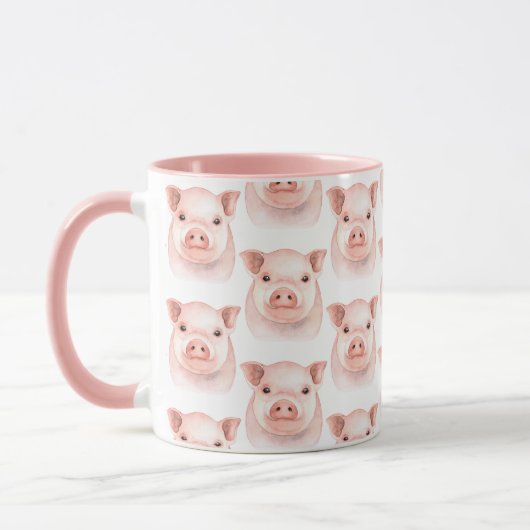 Mug Petite Petite Piglet Rose Pignon Pignon ferme Pays (Gauche)