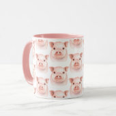 Mug Petite Petite Piglet Rose Pignon Pignon ferme Pays (Devant gauche)