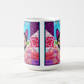 Mug Petite Pièce De Cuisine Noire Et Blanc Comme Desig (Centre)