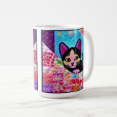 Mug Petite Pièce De Cuisine Noire Et Blanc Comme Desig (Devant droit)