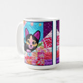 Mug Petite Pièce De Cuisine Noire Et Blanc Comme Desig (Devant gauche)