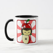 Mug Petite Pomme Kawaii Fille Avec Graines (Gauche)
