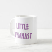 Mug Petite pose mignonne de gymnastique de fille de (Devant gauche)