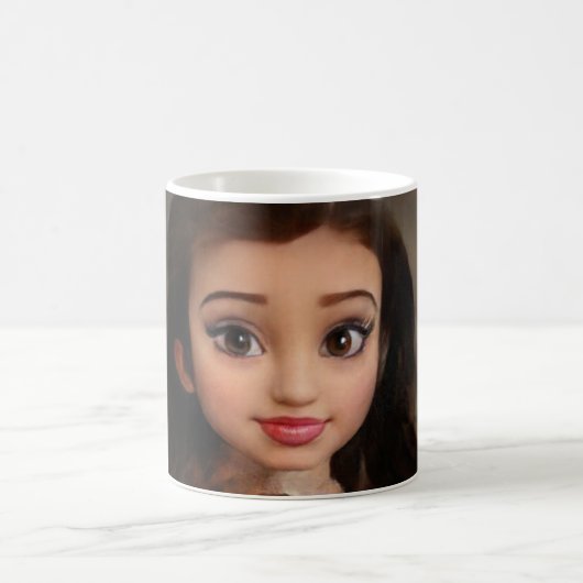 Mug Petite poupée brunette enfant (Centre)