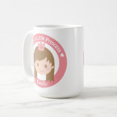 Mug Petite princesse de papa, le princesse mignonne (Devant gauche)