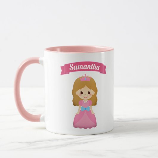 Mug Petite princesse rose mignonne Kids (Gauche)