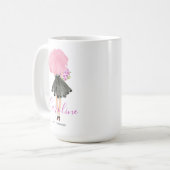 Mug Petite robe noire Femme Mode élégante (Devant gauche)