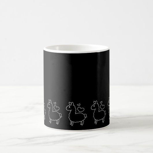 Mug Petite silhouette de lama (Centre)