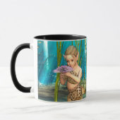 Mug Petite Sirène avec Fleur d'Anémone (Gauche)