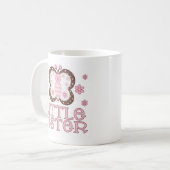 Mug Petite soeur de papillon rose (Devant gauche)