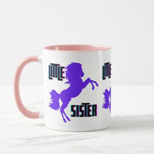 Mug Petite soeur Pony pourpre (Gauche)