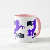 Mug Petite soeur Pony pourpre (Devant droit)