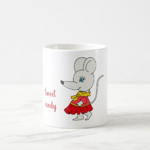 Mug Petite souris de bonbon romantique