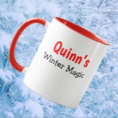 Mug Petite souris personnalisable Magie d'hiver