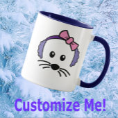 Mug Petite souris personnalisable Magie d'hiver