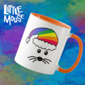 Mug Petite souris personnalisable Rainbow Père Noël