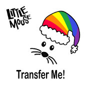 Mug Petite souris personnalisable Rainbow Père Noël