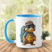 Mug Petite Tortue Aventurée avec sac à dos,