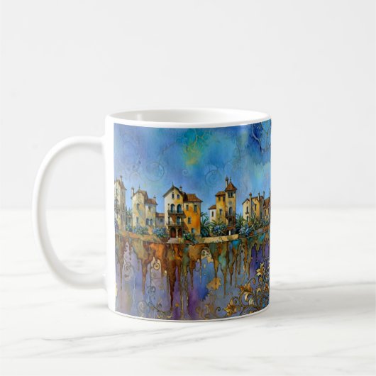 Mug petite ville amusante (Gauche)