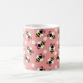 Mug Petites abeilles mignonnes et fleurs marguerites m (Centre)