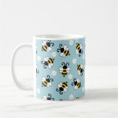 Mug Petites abeilles mignonnes et fleurs marguerites m (Gauche)
