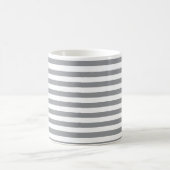 Mug Petites bandes de gris horizontales (Centre)