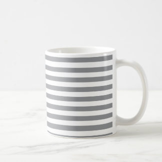 Mug Petites bandes de gris horizontales