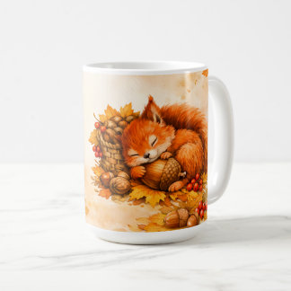Mug Petites Choses Cosy Écureuil Dormant Personnalisé