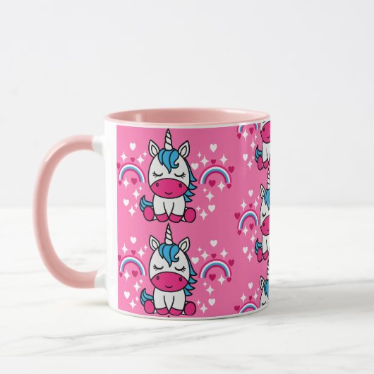 Mug Petites Filles Pink Unicorn Pony (Gauche)