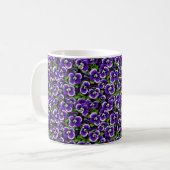 Mug Petites Pensées Violettes Graphiques (Devant gauche)