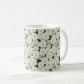 Mug Petites roses blanches (Devant droit)