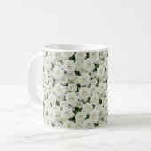 Mug Petites roses blanches (Devant gauche)