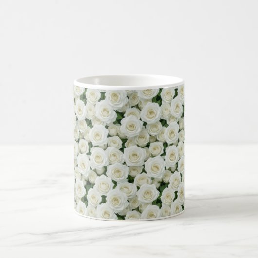 Mug Petites roses blanches (Centre)