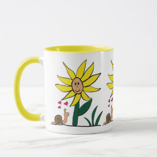 Mug "Petits amis escargot tournesol"