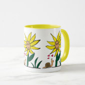 Mug "Petits amis escargot tournesol" (Devant droit)