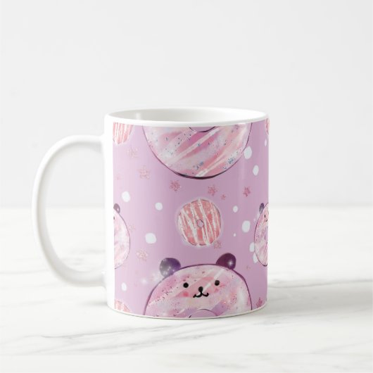 Mug Petits beignets de Panda - Esthétique Pastel (Gauche)