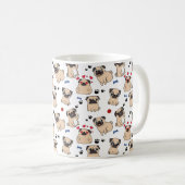 Mug Petits Carlins | MOTIF AMOUREUX DES CHIENS (Devant droit)