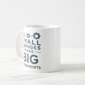 Mug Petits changements font de grandes améliorations C (Devant gauche)