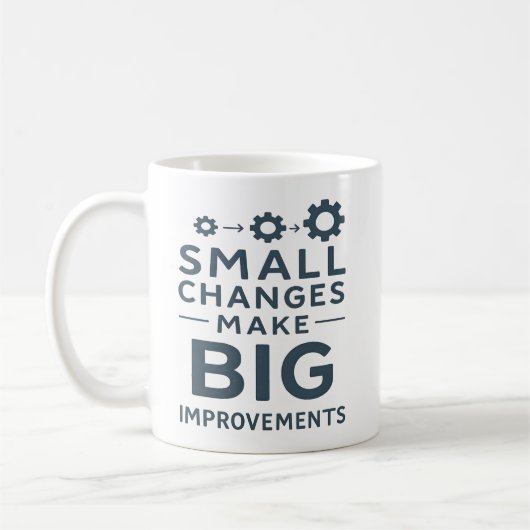 Mug Petits changements font de grandes améliorations C (Gauche)