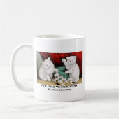 Mug Petits chatons blancs jouant des dominos (Gauche)