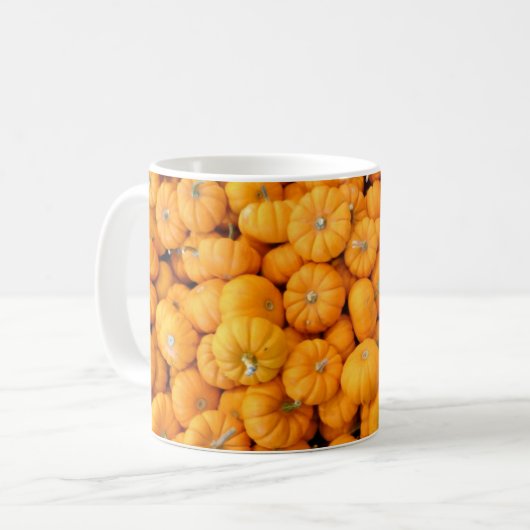 Mug Petits Citrouilles de récolte de automne orange (Devant gauche)