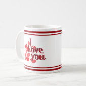 Mug Petits Cœurs - Je t'aime (Devant gauche)