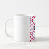 Mug Petits coeurs rose rouge AMOUR (Gauche)